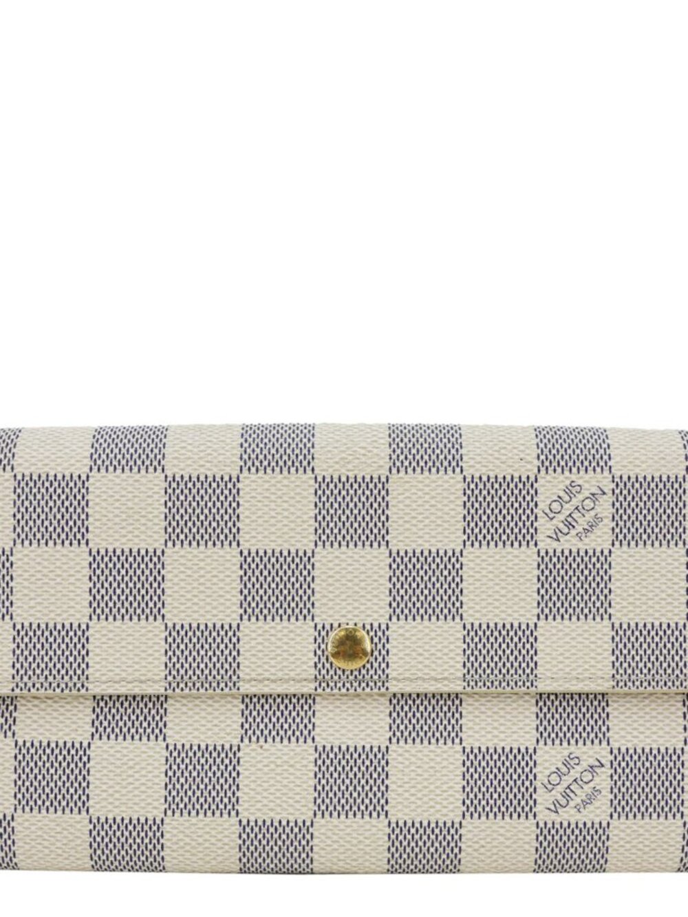 Louis Vuitton Sarah Damier Azur Wallet White
